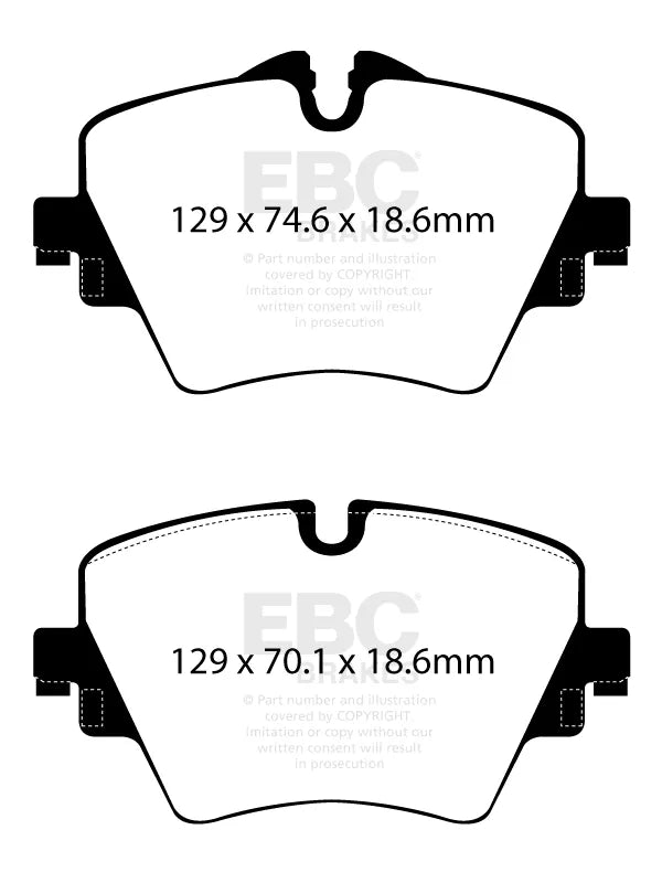 EBC Front Yellowstuff Brake Pads Toyota GR Supra - 2019-