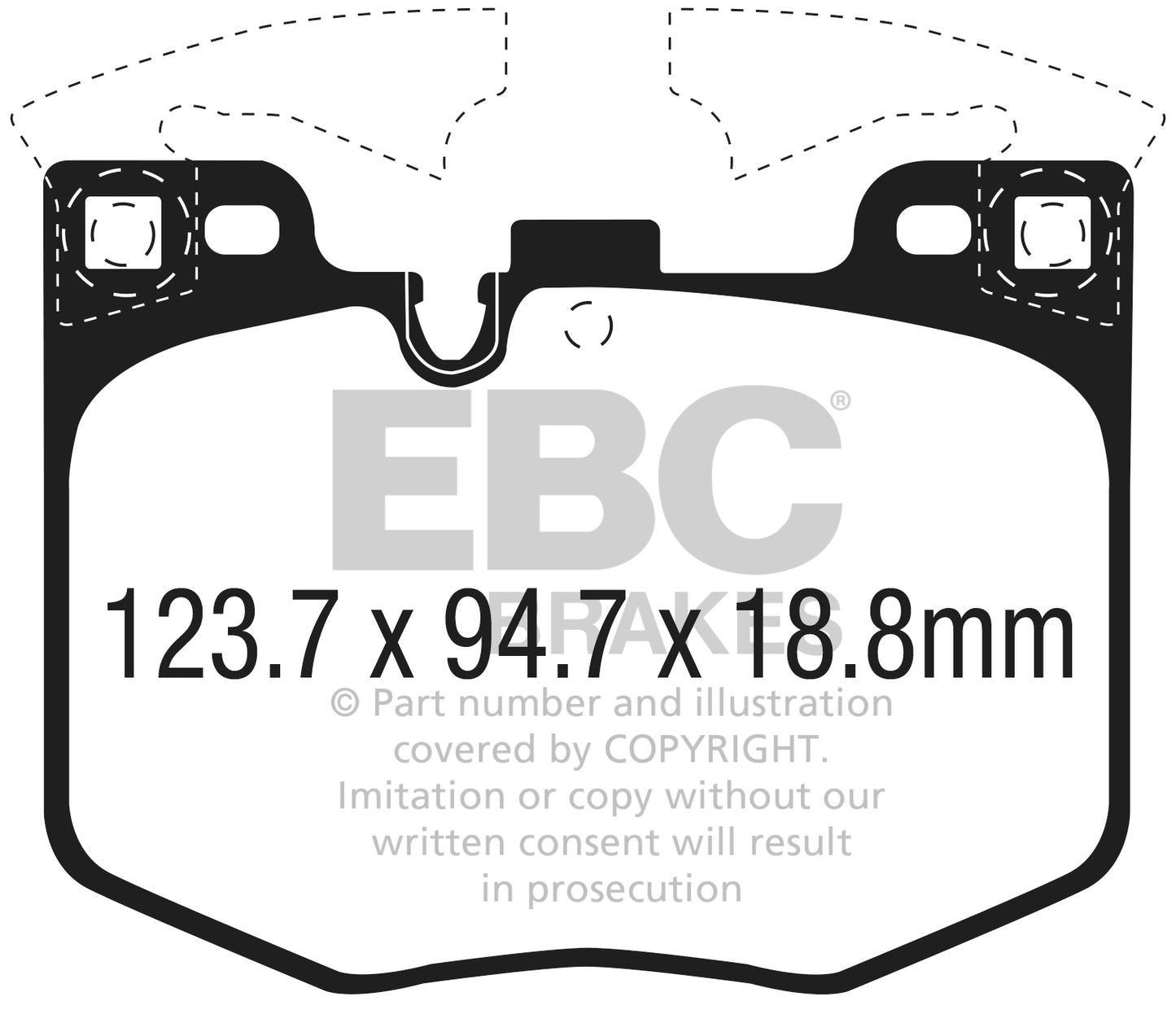 EBC Front Ultimax Brake Pads Toyota GR Supra - 2019-2022