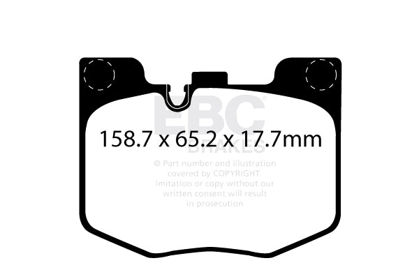 EBC Front RP-1 Full Race Brake Pads Toyota GR Supra - 2019-2022