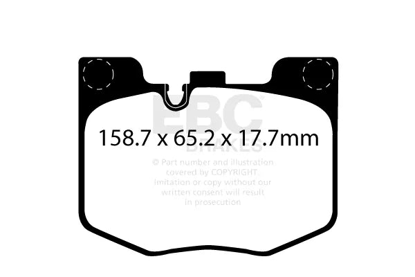 EBC Front RP-X Full Race Brake Pads Toyota GR Supra - 2019-2022