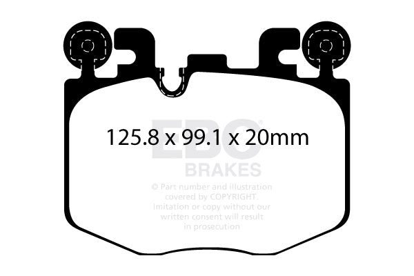 EBC Front Redstuff Brake Pads Toyota GR Supra - 2022-
