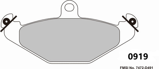 PBS LOTUS Elise Rear Performance Brake Pads 0919
