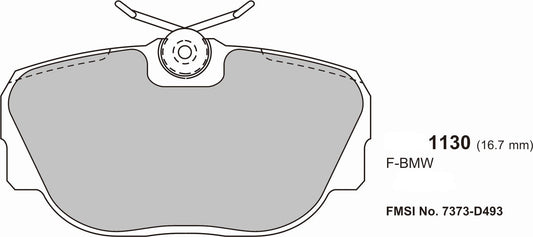 PBS BMW 3 Series E30 (1882>1991) Front Performance brake pads 1130