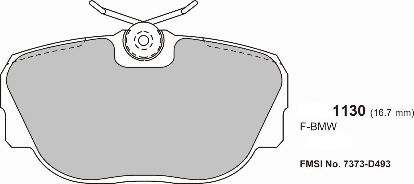 PBS SAAB 9000 Front Performance Brake Pads 1130