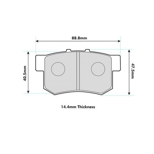 PBS Honda S2000 Rear Performance Brake Pads 1142