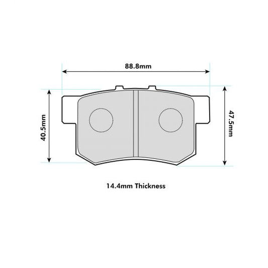 PBS Suzuki Swift III 1.6 Rear Performance Brake Pads 1142