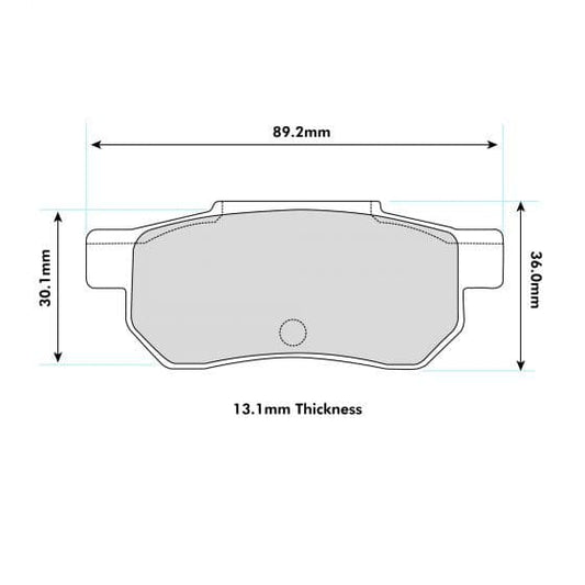 PBS Honda Civic EK4 Rear Performance Brake Pads 1163