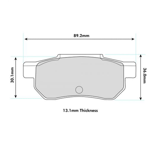 PBS Honda Civic EG6 Rear Performance Brake Pads 1163