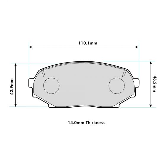 PBS Mazda MX5 (NA) 1.6 115HP (1990-1993) Front Performance Brake Pads 1178