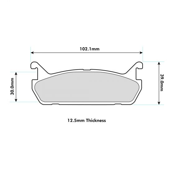 PBS Mazda MX5 (NA) 1.6 115HP (1990-1993) Rear Pads 1180
