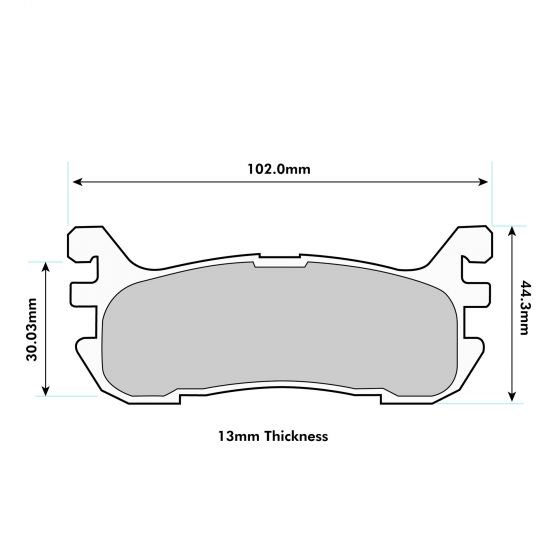 PBS Mazda MX5 (NB) 1.6 / 1.8 Non Sport Rear Performance Brake Pads 1283