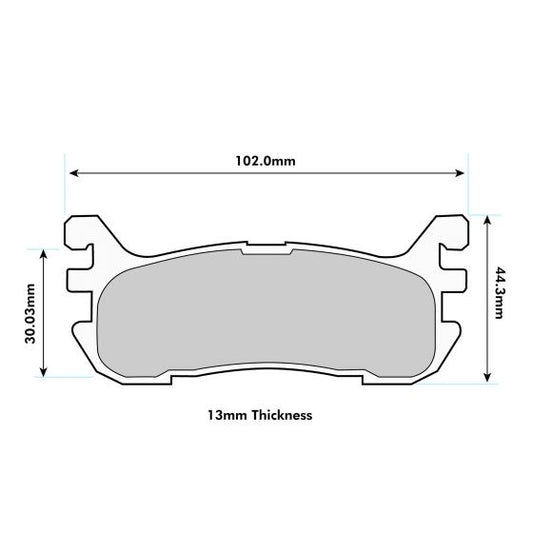 PBS Mazda MX5 (NB) 1.6 / 1.8 Non Sport Rear Performance Brake Pads 1283