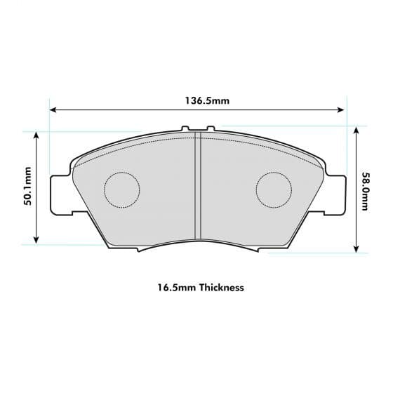 PBS Honda Civic EG6 Front Performance Brake Pads 1286
