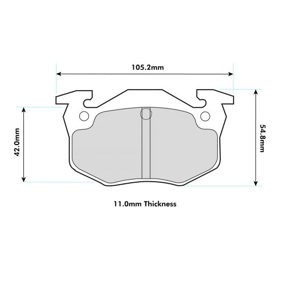 PBS Peugeot 306 2.0HDI Rear  Performance Brake Pads 1301