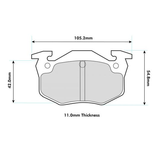 PBS Peugeot 306 2.0HDI Rear  Performance Brake Pads 1301