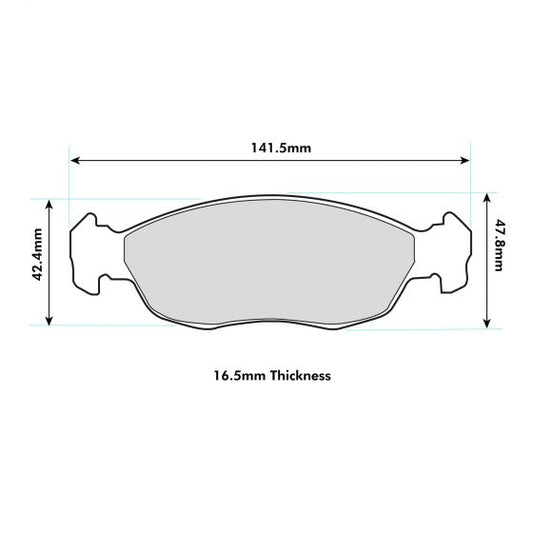 PBS Peugeot 106 GTI Front Performance Brake Pads 1339