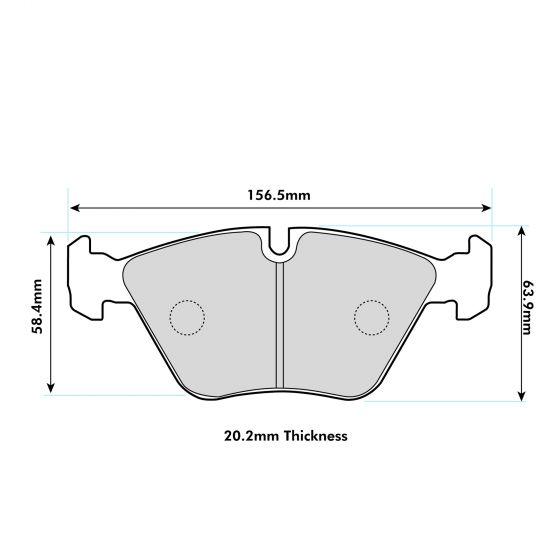 PBS BMW E46 M3 Front Performance Brake Pads 1364