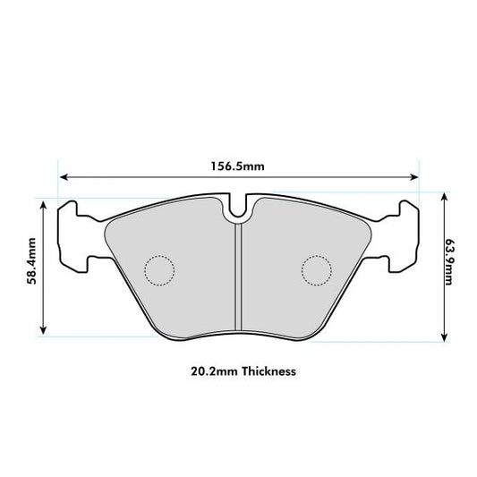 PBS BMW Z4 Coupe' (E86) Front Performance Brake Pads 1364
