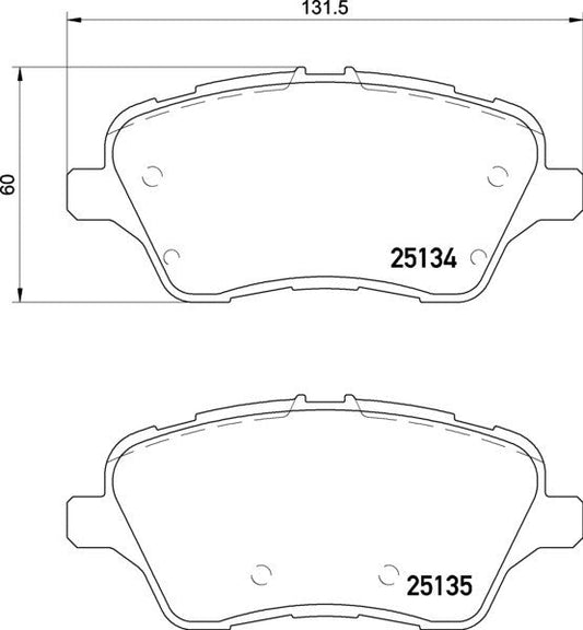 PBS Ford Fiesta ST180/200 Mk7 Front Performance Brake Pads 1730