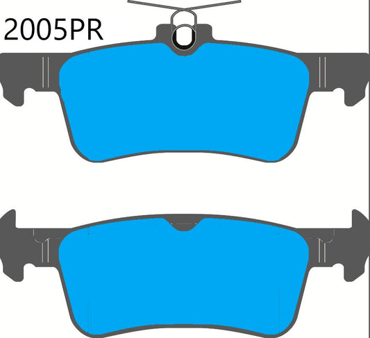 PBS FIESTA Mk 8 1.5 ST ECOBOOST Rear Performance Brake Pads 2005