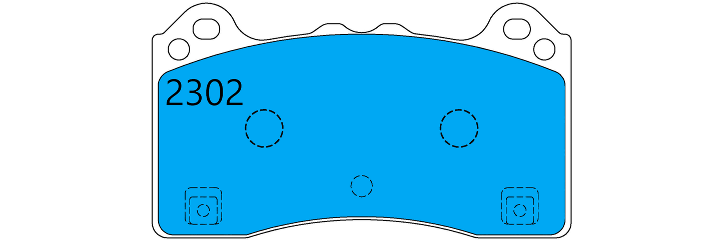 PBS Ford Focus RS Mk3 Front Performance Brake Pads 2302