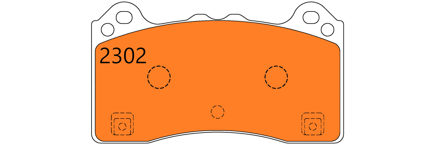 PBS Ford Focus RS Mk3 Front Performance Brake Pads 2302