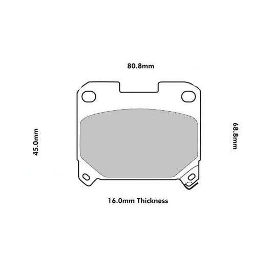 PBS Toyota SUPRA Rear Performance Brake Pads 0606