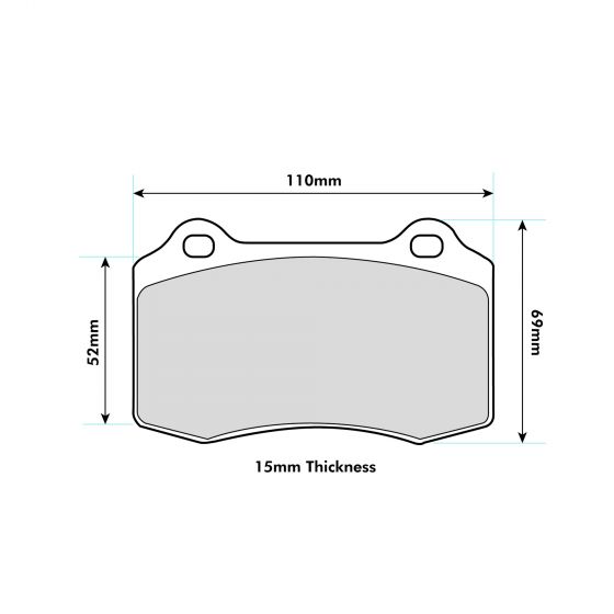 PBS VOLVO S60 S60 R 2.5 T AWD Rear Performance Brake Pad 8003