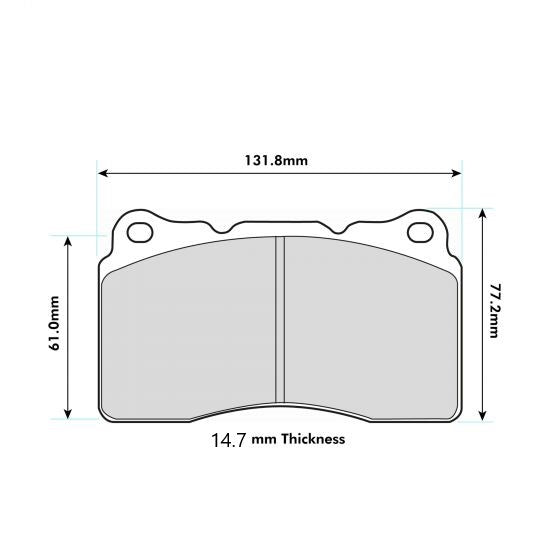 PBS ALFA 159 Front Performance Brake Pads 8017 14.7mm thick