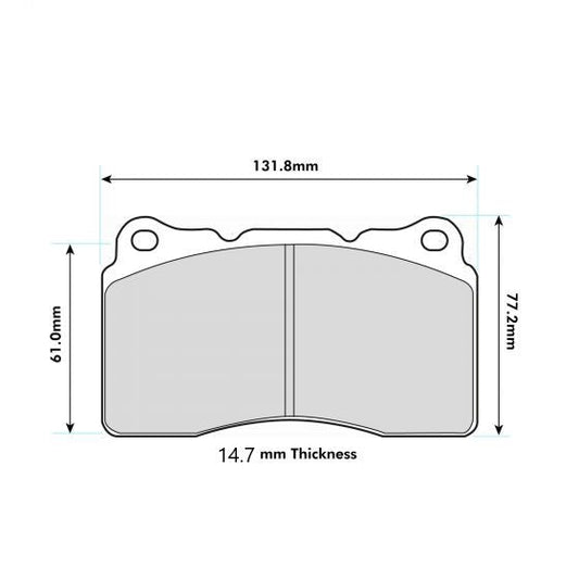 PBS ALFA 159 Front Performance Brake Pads 8017 14.7mm thick