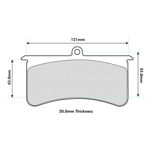 PBS Willwood Pads To Fit Wilwood Superlite 4 & 6 Piston Calipers 8073