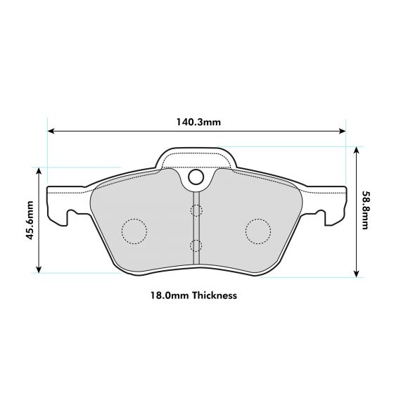 PBS MINI R52 Front Performance Brake Pads 8138
