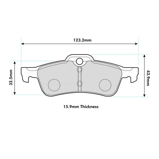 PBS MINI Rear Performance Brake Pads 8139