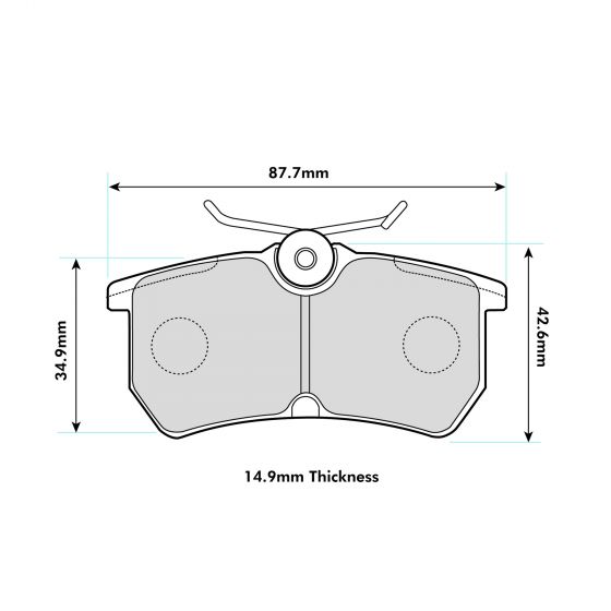 PBS Focus St170 Rear Performance Brake Pads 8171