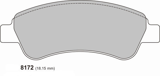 PBS PEUGEOT 208 GTI Front Performance Brake Pads with 266mm discs PBS 8172