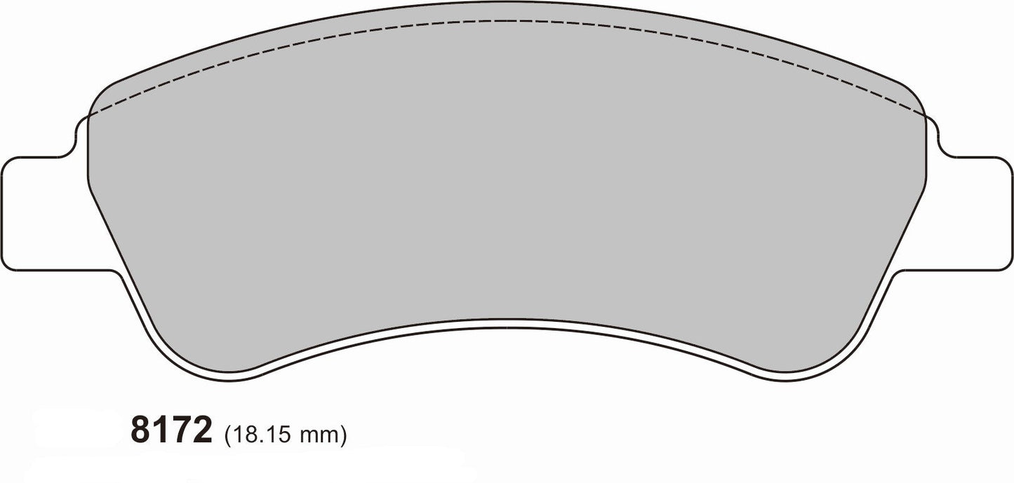 PBS CITROEN DS3 Front Performance Brake Pads PBS 8172