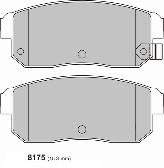 PBS Mazda RX8 Rear Performance Brake Pads 8175