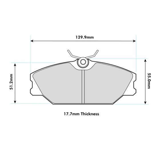 PBS Peugeot 306 GTI 2.0 16V Front Performance Brake Pads 8193