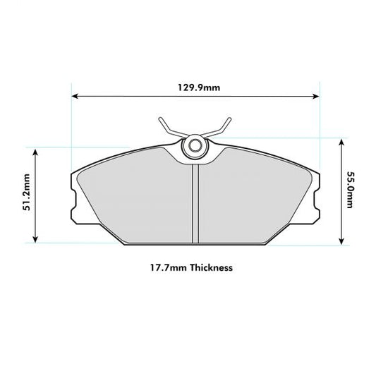 PBS Peugeot 306 GTI 2.0 16V Front Performance Brake Pads 8193