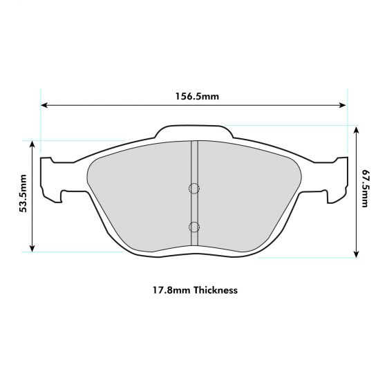 PBS Ford Fiesta ST150 Mk6 Front Performance Brake Pads 8197