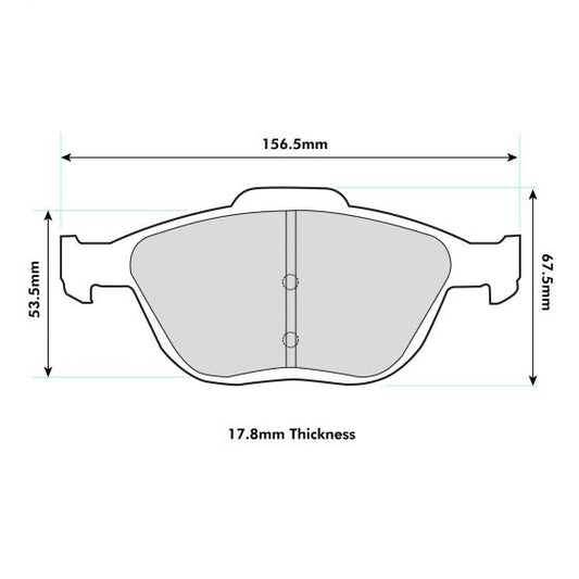 PBS Ford Focus ST170 Front Performance Brake Pads 8197