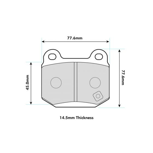 PBS NISSAN  350Z  3.5 V6 24V Rear Pads 8198