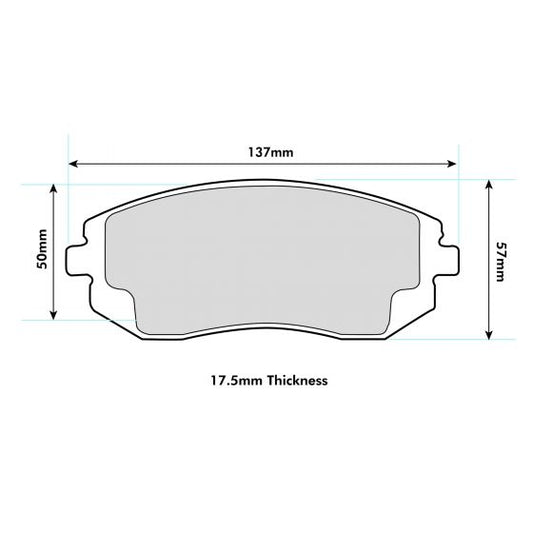 PBS Toyota GT86 Front PBS Performance Brake Pads 8222
