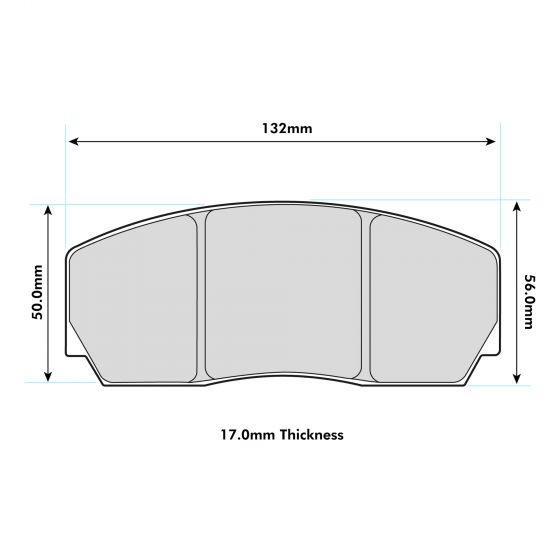 PBS Yellow Speed Racing YSR 4&6 POT Performance Brake Pad 8223