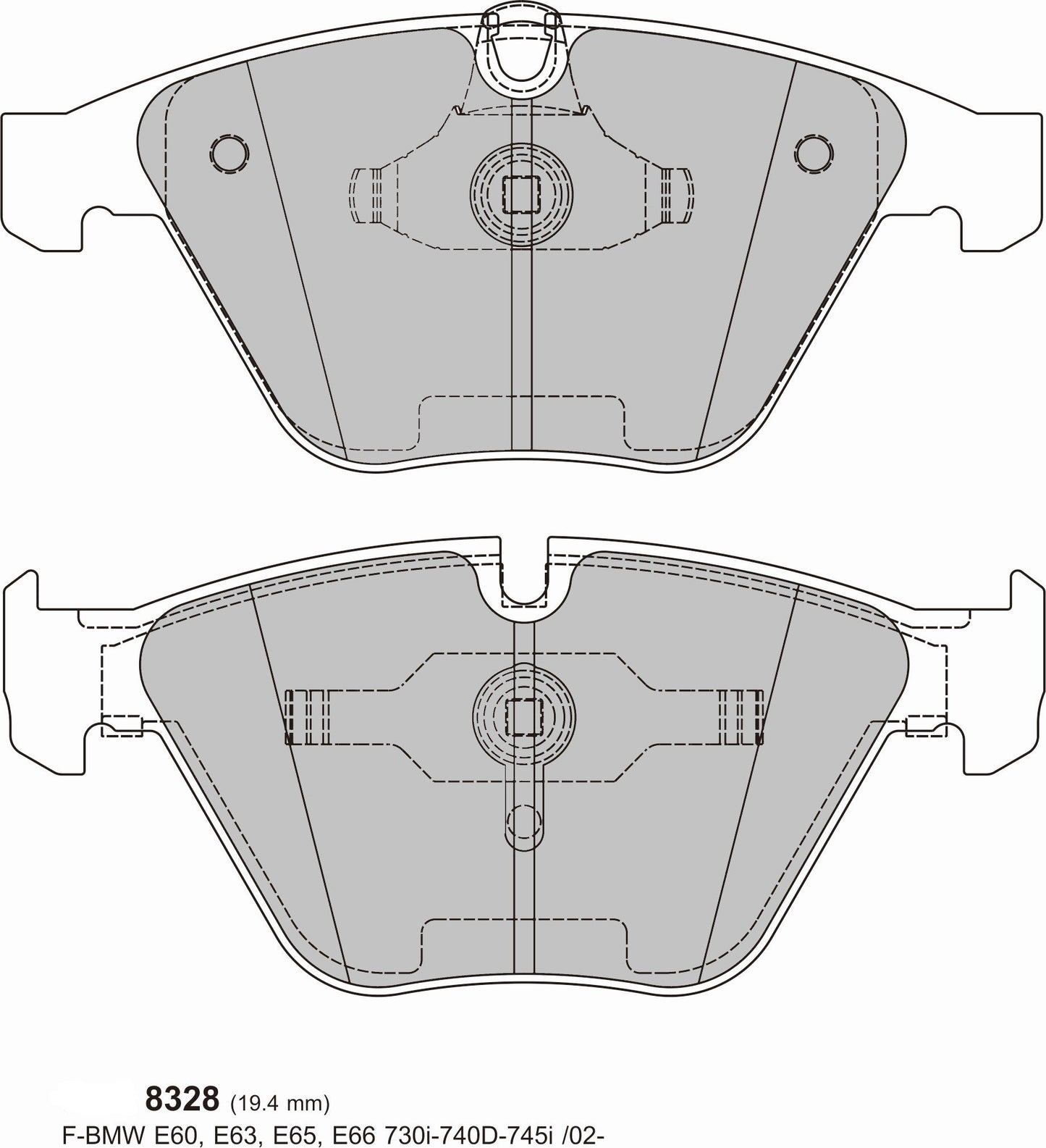 PBS BMW E92 M3 /335i E90 335i PBS ProRace Front Pads 8328
