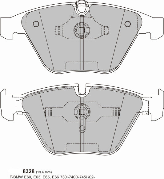 PBS BMW E92 M3 /335i E90 335i PBS ProRace Front Pads 8328