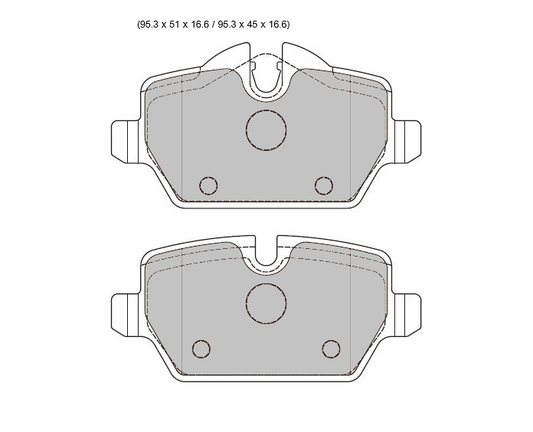 PBS BMW 1 E87  PBS Prorace Rear  Pads 8331PR