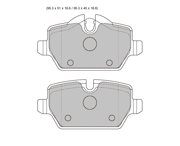 PBS BMW 1 E81 PBS Prorace Rear  Pads 8331PR