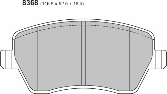 PBS Suzuki Swift III 1.6 Performance Brake Pads 8368
