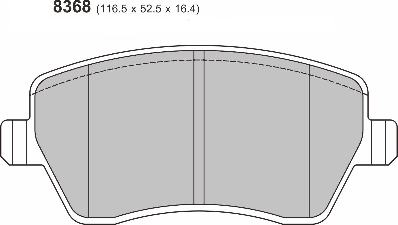PBS Nissan Micra 1.2/1.4/1.5 Performance Brake Pads 8368